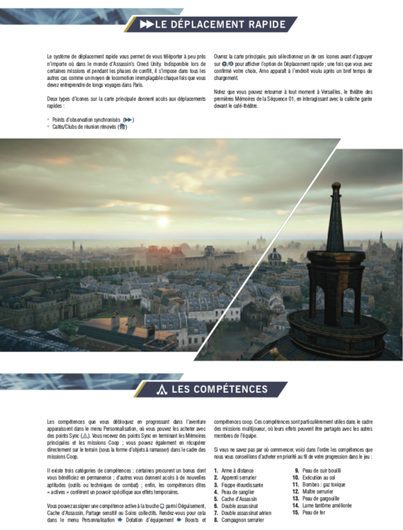 Extrait guide officiel unity